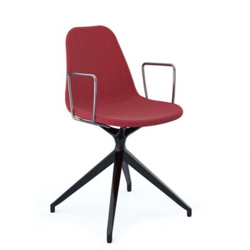 DAMS Suzi fully upholstered chair with arms and pyramid base - made to order-0