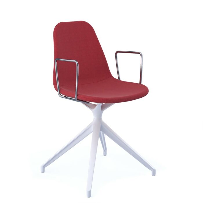 DAMS Suzi fully upholstered chair with arms and pyramid base - made to order-29146