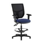 DAMS Altino mesh back draughtsmans chair with adjustable arms - made to order-0