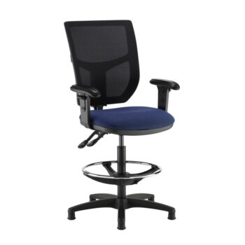 DAMS Altino mesh back draughtsmans chair with adjustable arms - made to order-0