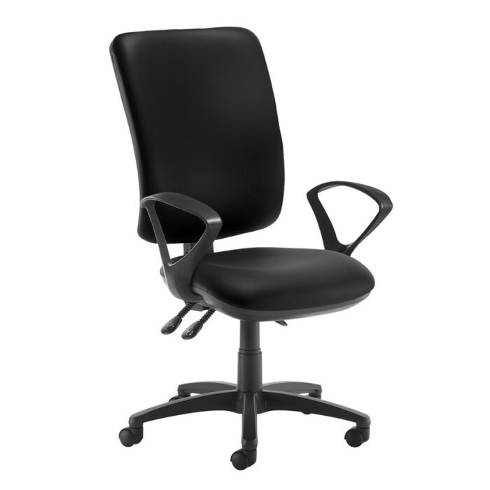 DAMS Senza extra high back operator chair with fixed arms-28214