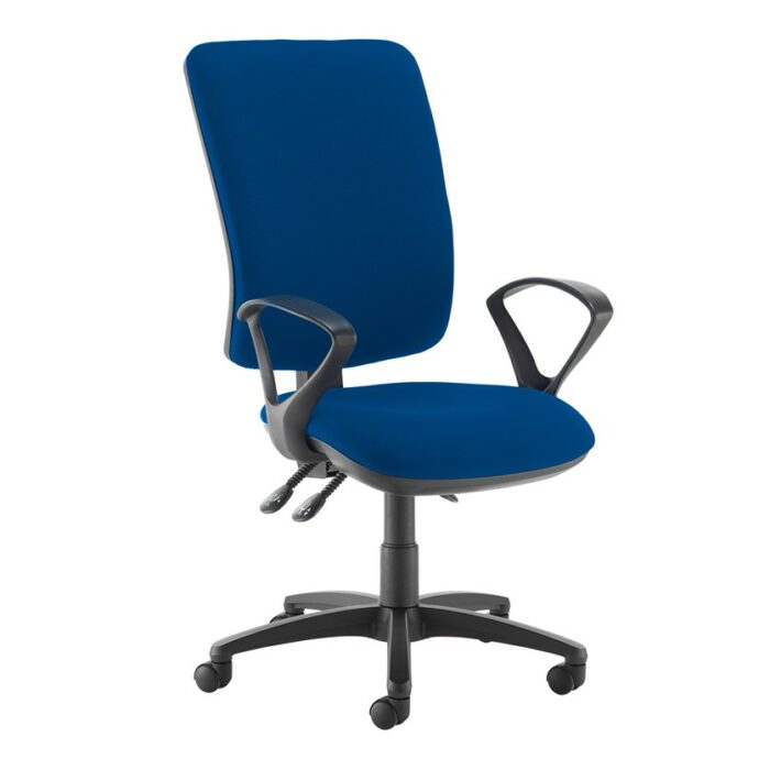 DAMS Senza extra high back operator chair with fixed arms-28207