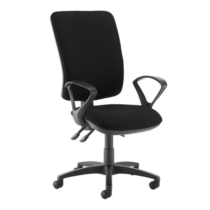 DAMS Senza extra high back operator chair with fixed arms-0