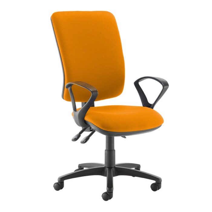 DAMS Senza extra high back operator chair with fixed arms-28213