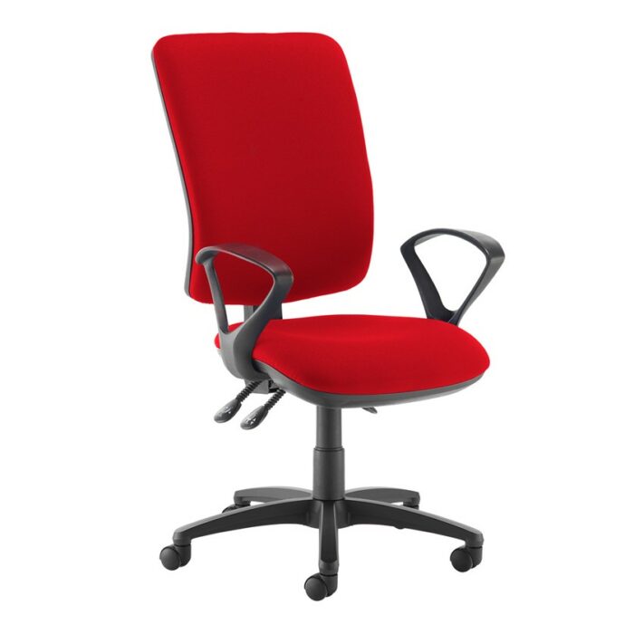 DAMS Senza extra high back operator chair with fixed arms-28203