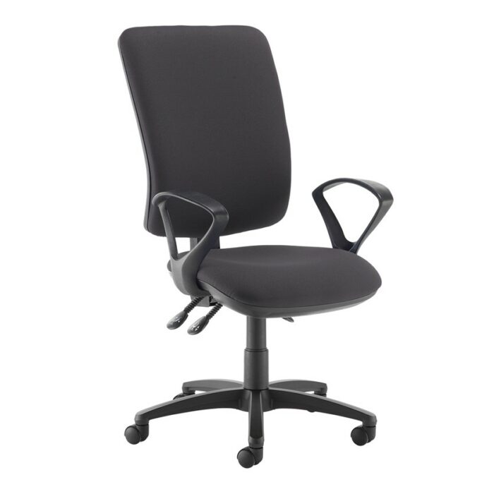 DAMS Senza extra high back operator chair with fixed arms-28206