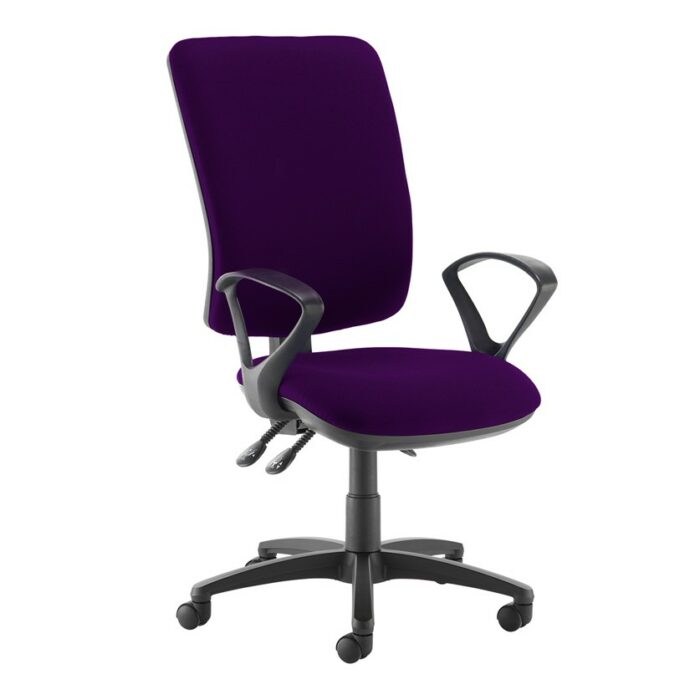 DAMS Senza extra high back operator chair with fixed arms-28200