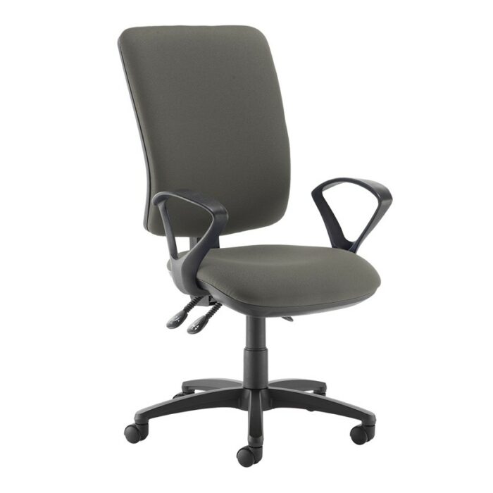 DAMS Senza extra high back operator chair with fixed arms-28201