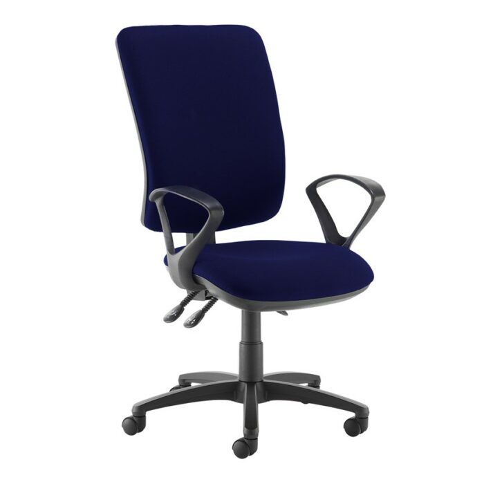 DAMS Senza extra high back operator chair with fixed arms-28198