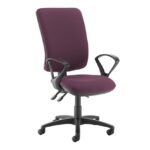 DAMS Senza extra high back operator chair with fixed arms-28211