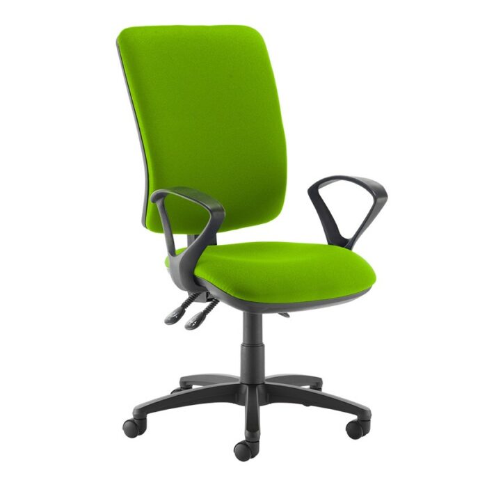 DAMS Senza extra high back operator chair with fixed arms-28204