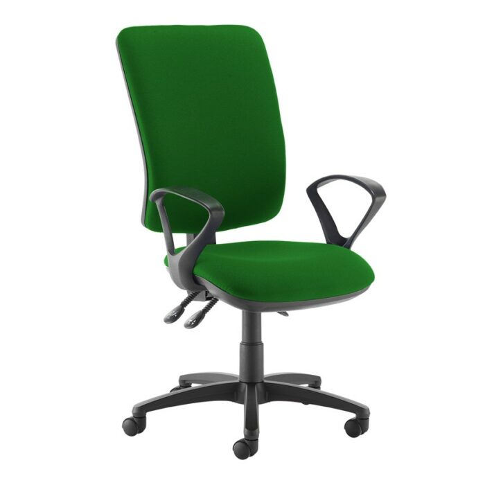 DAMS Senza extra high back operator chair with fixed arms-28209