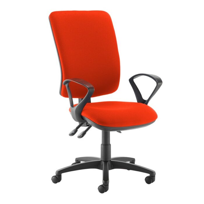 DAMS Senza extra high back operator chair with fixed arms-28212