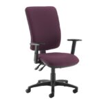 DAMS Senza extra high back operator chair with adjustable arms-28247