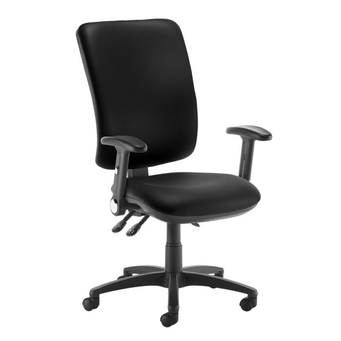 DAMS Senza extra high back operator chair with folding arms-28270