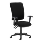 DAMS Senza extra high back operator chair with folding arms-0