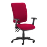 DAMS Senza extra high back operator chair with folding arms-28277