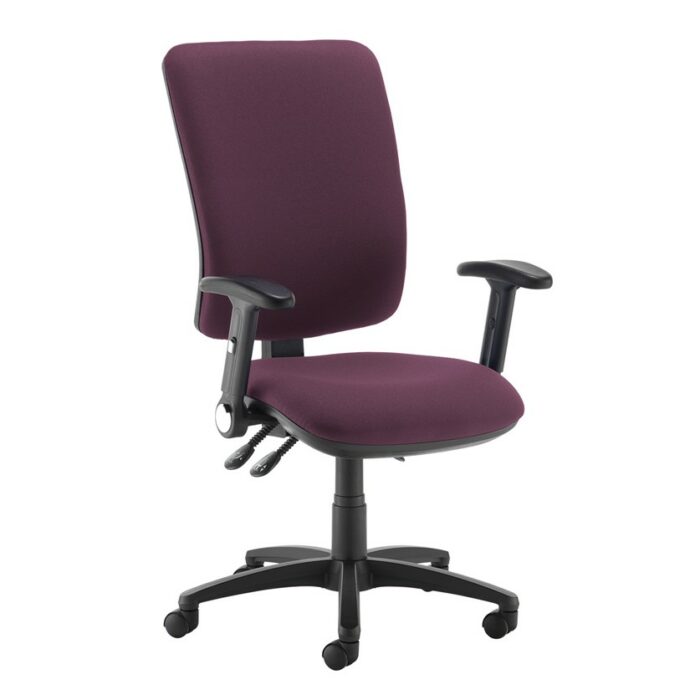 DAMS Senza extra high back operator chair with folding arms-28278