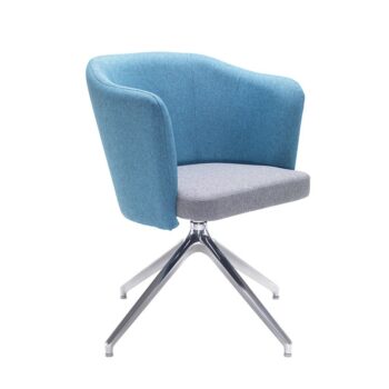 DAMS Otis single seater tub chair with 4 star swivel base-0