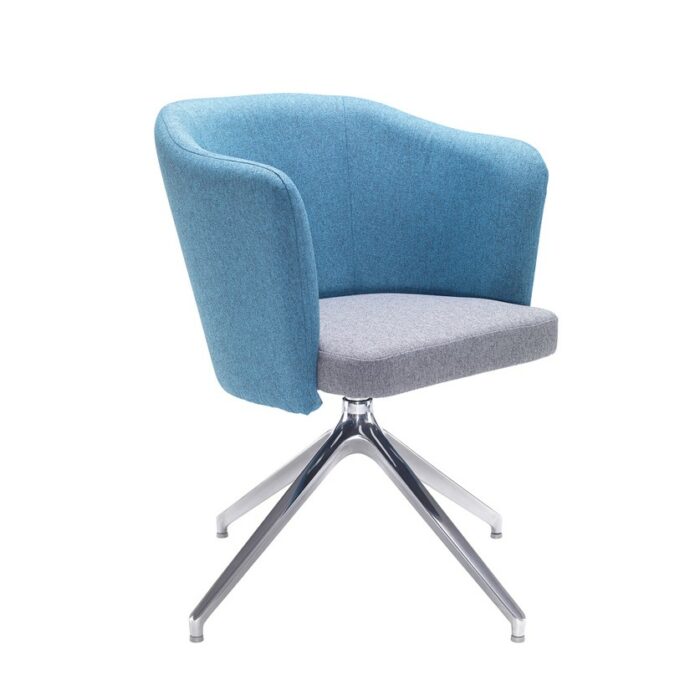 DAMS Otis single seater tub chair with 4 star swivel base-0