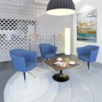 DAMS Otis single seater tub chair with 4 star swivel base-30803
