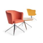 DAMS Otis single seater tub chair with 4 star swivel base-30797