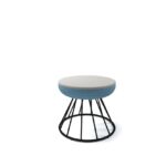 DAMS Figaro low foot stool with black spiral base - made to order-0