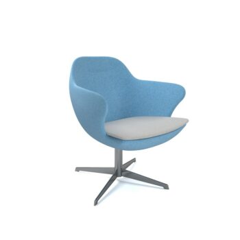 DAMS Figaro medium back chair with aluminium 4 star base-0