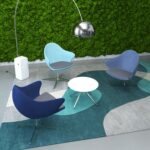 DAMS Figaro medium back chair with aluminium 4 star base-30093
