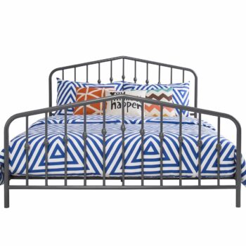 Dorel Novogratz Bushwick Metal Bed - King - Grey-0