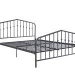 Dorel Novogratz Bushwick Metal Bed - King - Grey-31765