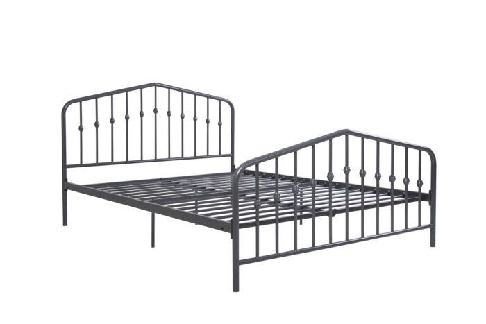 Dorel Novogratz Bushwick Metal Bed - King - Grey-31765