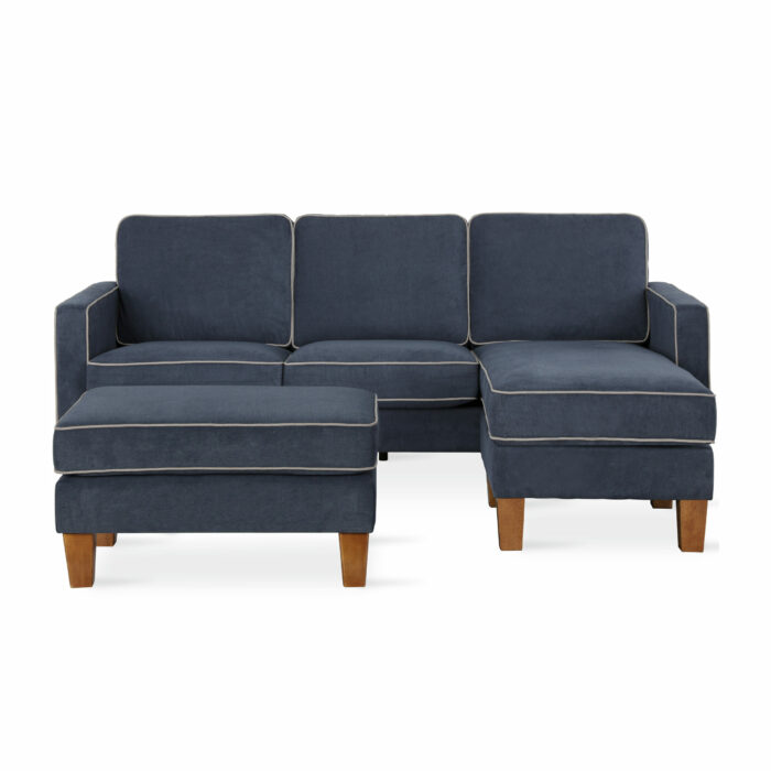 Dorel Novogratz Bowen Ottoman - Blue-31677