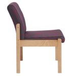 DAMS Meavy modular beech wooden frame single chair with no arms 520mm wide - made to order-29998