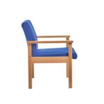 DAMS Meavy modular beech wooden frame single chair with double arms 570mm wide - made to order-30007