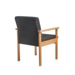 DAMS Meavy modular beech wooden frame single chair with double arms 570mm wide - made to order-30008