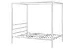 Dorel Modern Metal Canopy Bed - Double - White-0