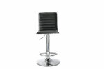 Dorel Alphason Colby High Back PU Barstool - Black-30397