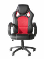 Dorel Alphason Daytona Faux Leather Racing Chair - Black With Red Insert-30289