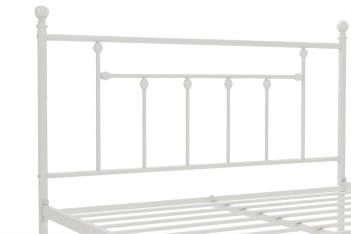 Dorel Manila Metal Bed - King - White-31242