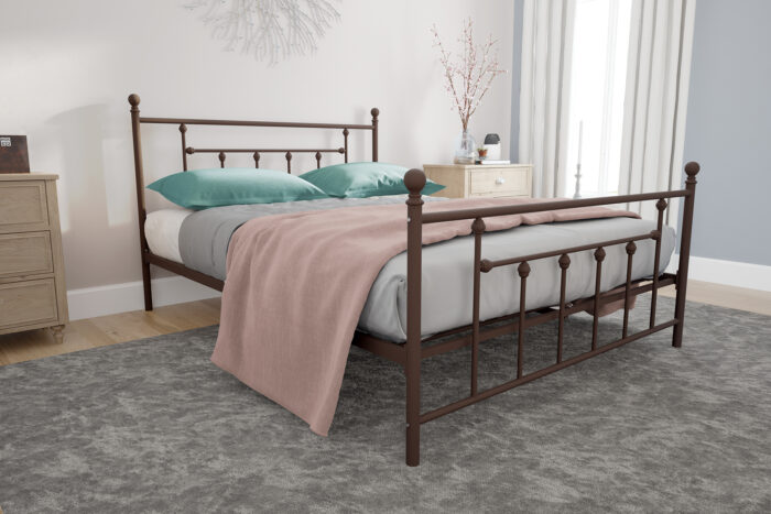 Dorel Manila Metal Bed - Double - Bronze -31211