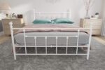 Dorel Manila Metal Bed - King - White-31244