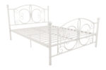 Dorel Bombay Metal Bed - Double - White-0