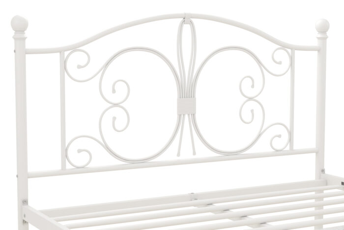 Dorel Bombay Metal Bed - Double - White-30556