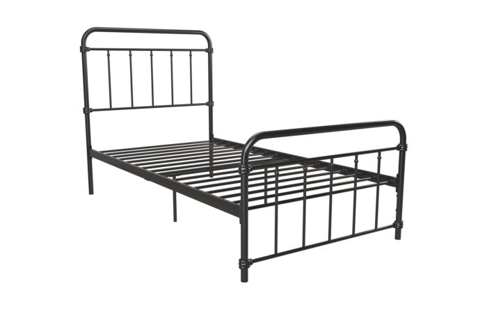Dorel Wallace Metal Bed - Single - Black-31362