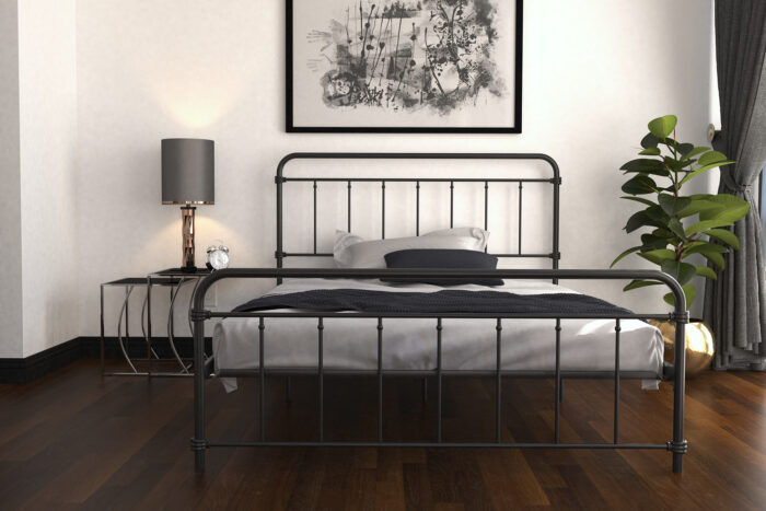 Dorel Wallace Metal Bed - Double - Black-31403