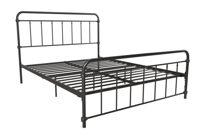 Dorel Wallace Metal Bed - Double - Black-31400