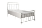 Dorel Wallace Metal Bed - Single - White-0