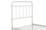 Dorel Wallace Metal Bed - Single - White-31373