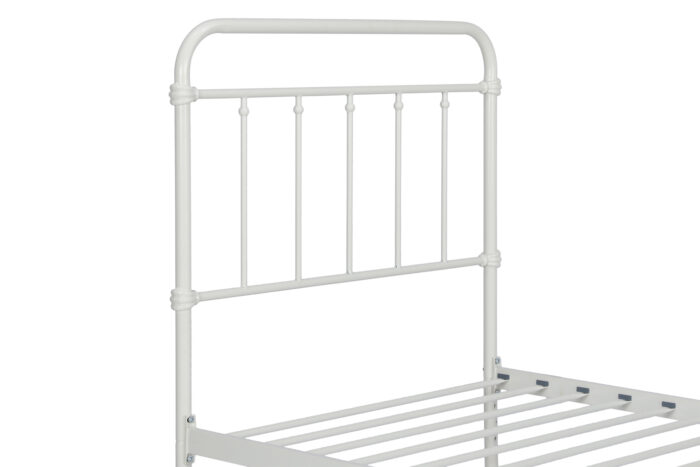Dorel Wallace Metal Bed - Single - White-31373